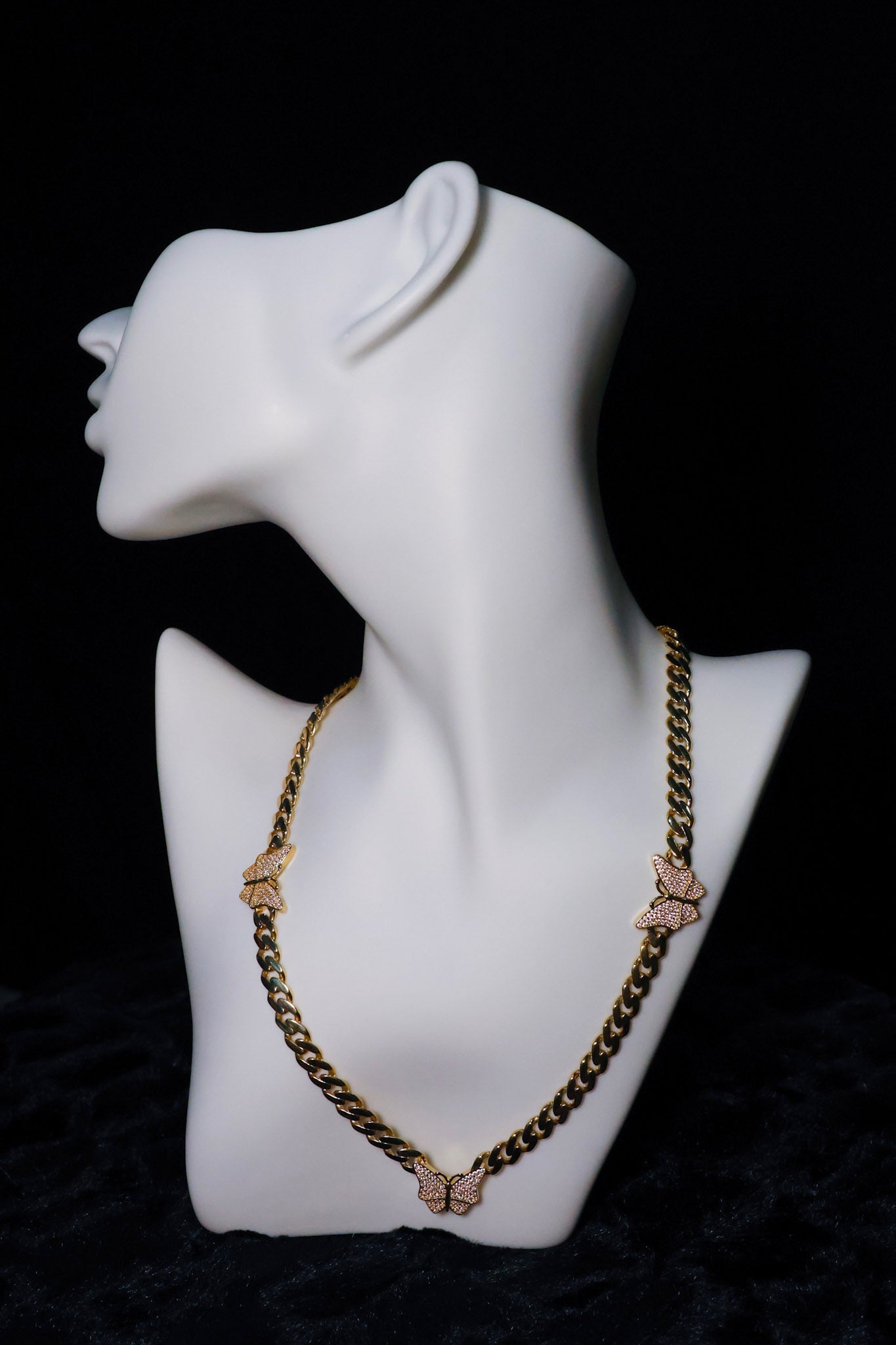 14kt Gold Monaco Choquer Butterfly Necklace