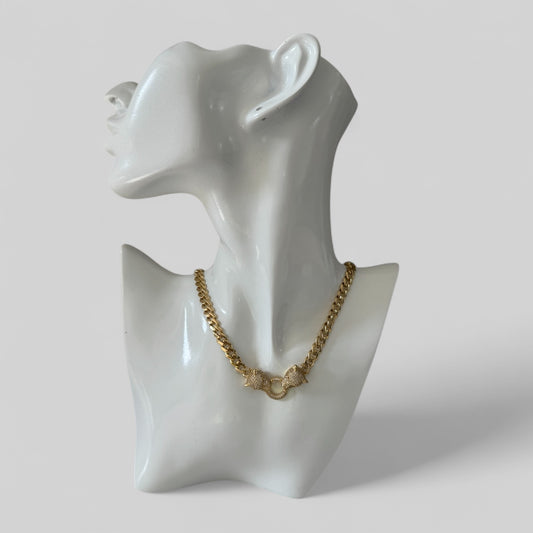Panther Necklace gold 14 kt
